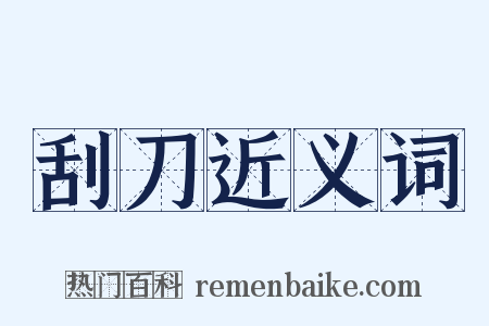 刮刀近义词是什么意思的图片